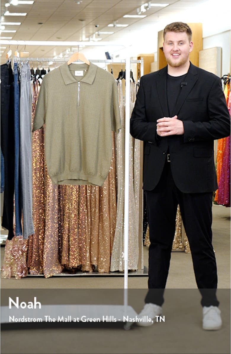 Moment Half Zip Organic Cotton Polo Sweater, sales video thumbnail