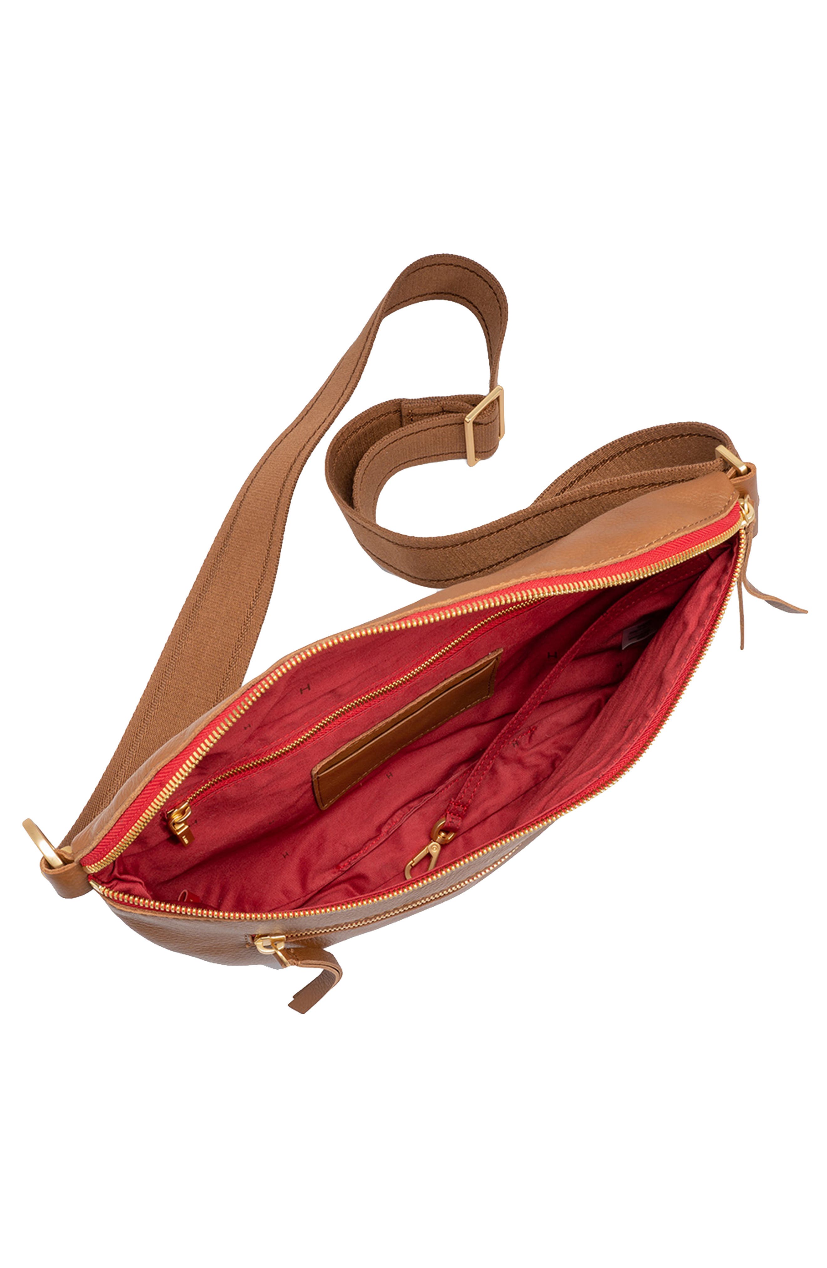 Charles Large Crossbody Bag, Alternate, color, MAHOGANY/ BRUSHED GOLD