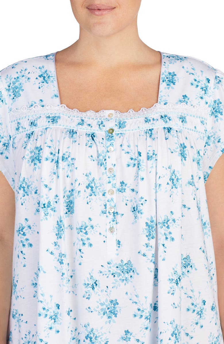 Eileen West Cotton Jersey Nightgown, Alternate, color,