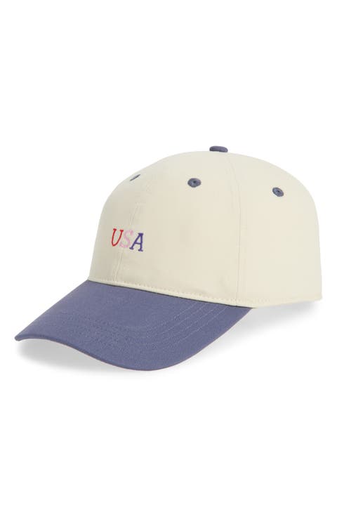 Embroidered USA Baseball Cap