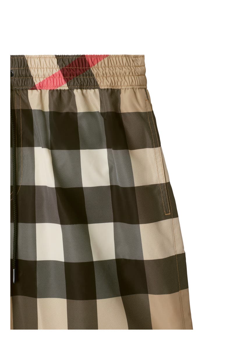 Burberry Check Swim Shorts, Alternate, color, Archive Beige