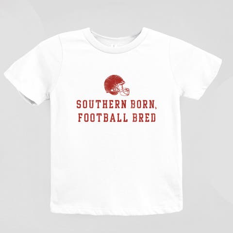Southern Born Football Bred Helmet Short Sleeve T-Shirt (Little Kid & Big Kid)