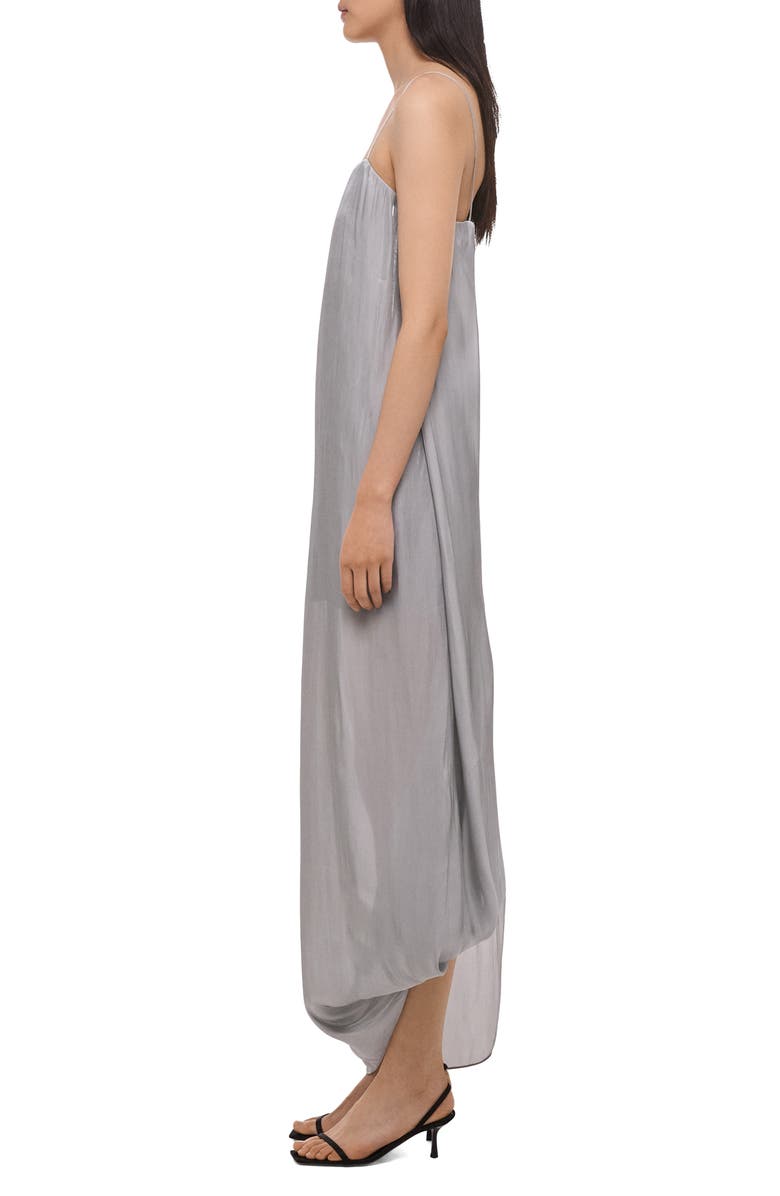 Helmut Lang Fluid Asymmetric Hem Maxi Dress, Alternate, color, Cloud