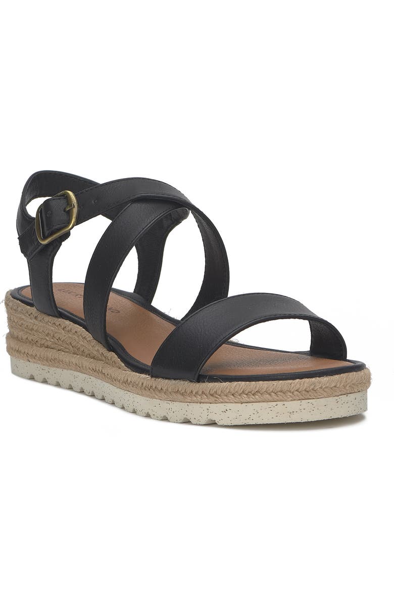 Lucky Brand Trianna Strappy Platform Sandal, Main, color, Black Taobrl