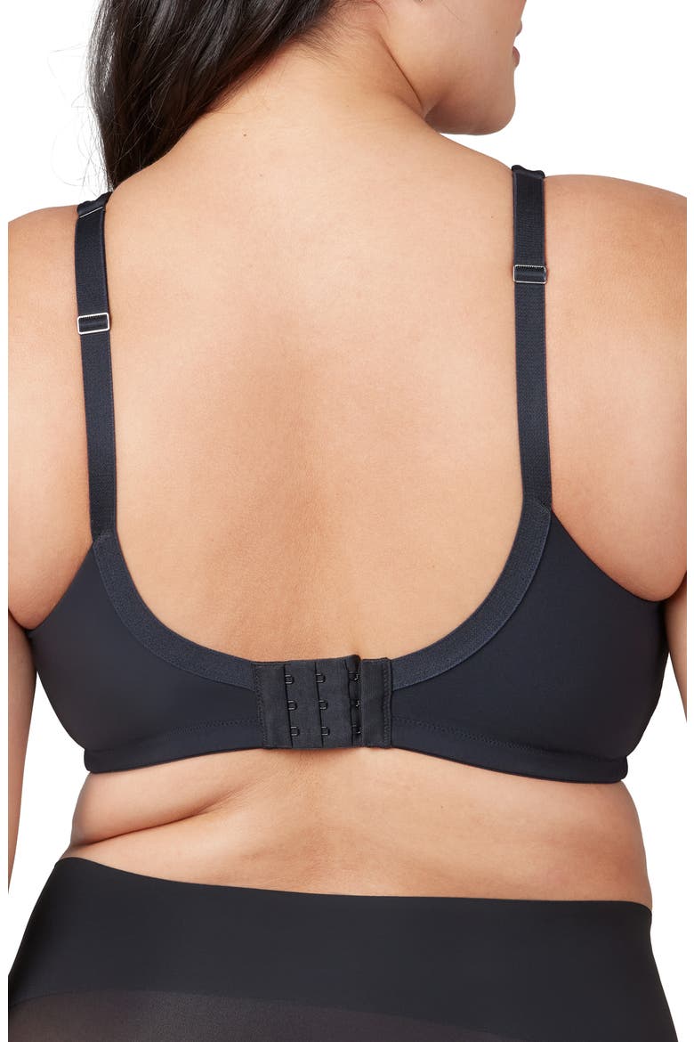 Low Profile Cushioned Wireless Minimizer Bra, Alternate, color, VERY BLACK