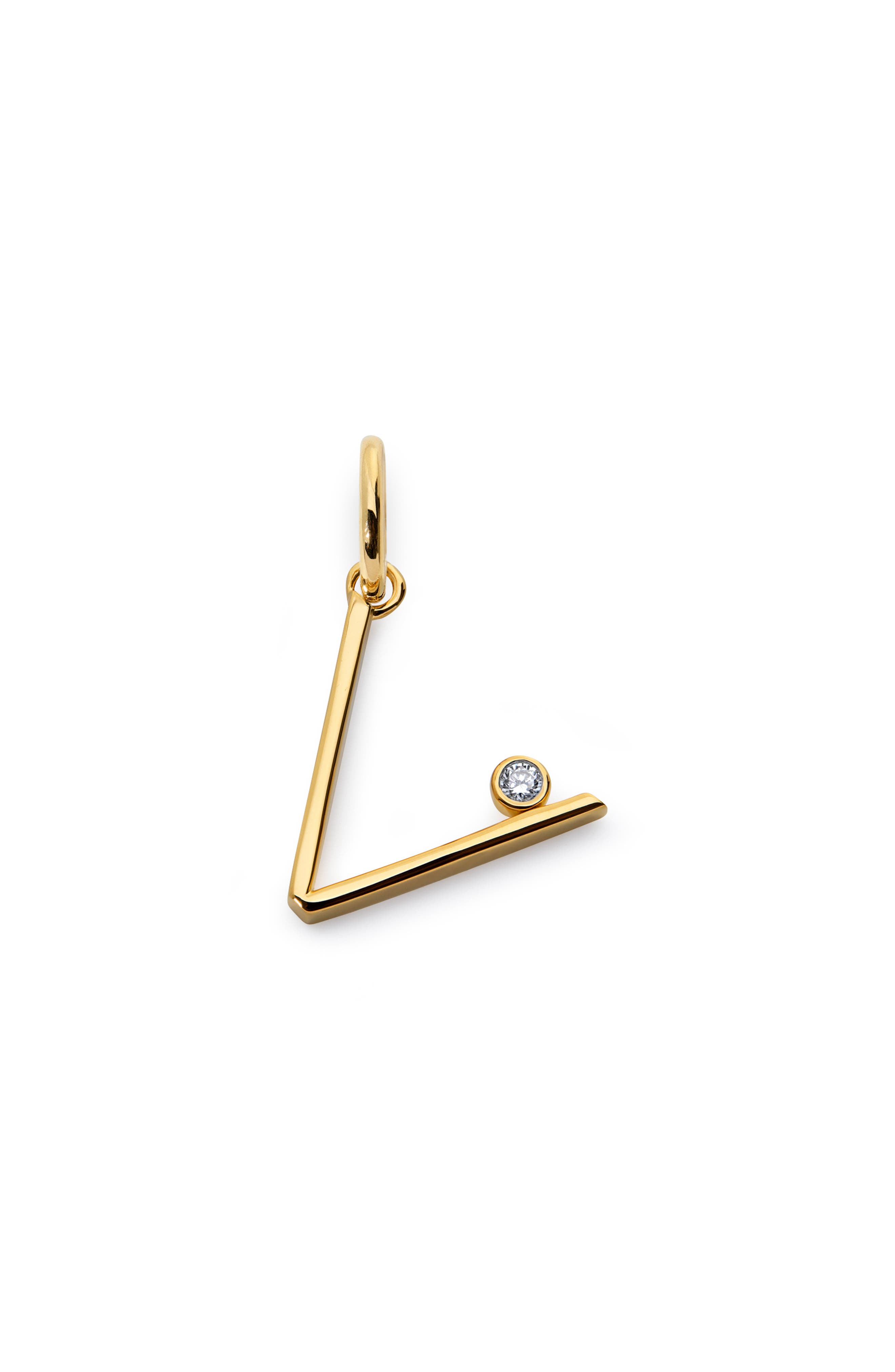 18K GOLD VERMEIL / DIAMOND V