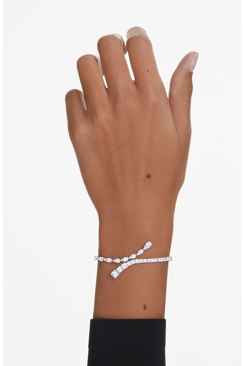 Matrix Bracelet, Alternate, color, SILVER/ WHITE