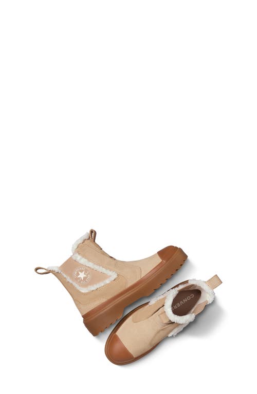 Converse Kids' Chuck Taylor® All Star® Chelsea Boot In Warm Quarry/egret/gum