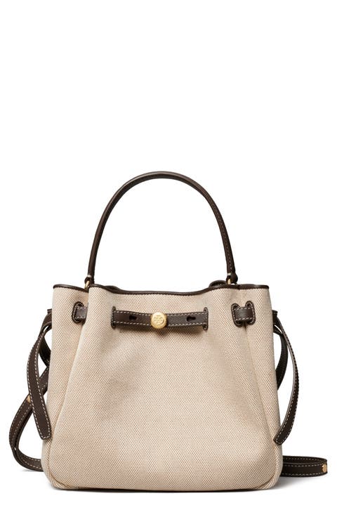 Romy Canvas Bucket Crossbody Bag