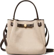 Tory Burch Romy Canvas Bucket Crossbody Bag