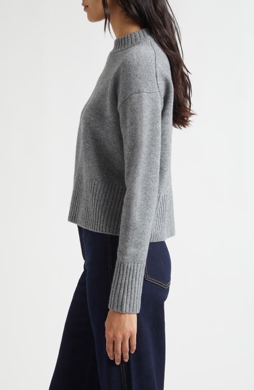 Veronica Beard Andi Mock Neck Merino Wool & Cashmere Sweater In Blue