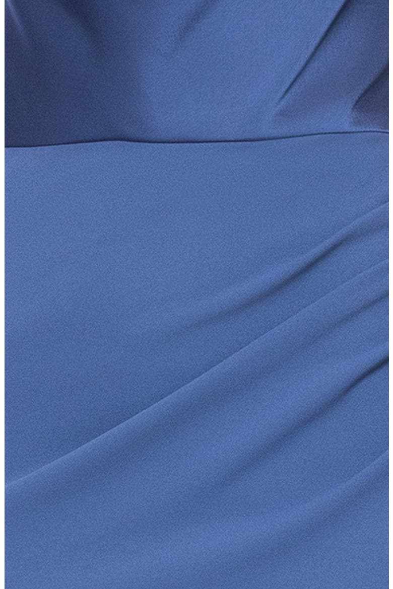 Cowl Neck Satin Dress, Alternate, color, SLATE