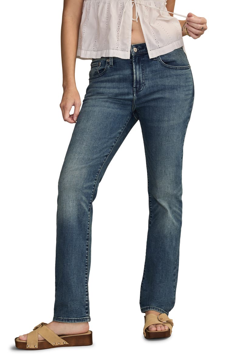 Curvy High Waist Straight Leg Jeans, Main, color, GEMINI