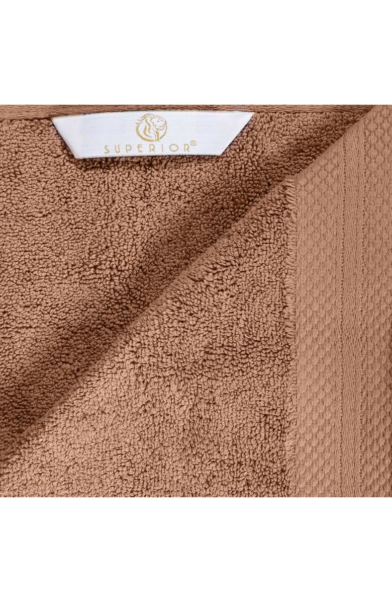 Superior Aria 3-Piece Turkish Cotton Towel Set, Alternate, color, Taupe