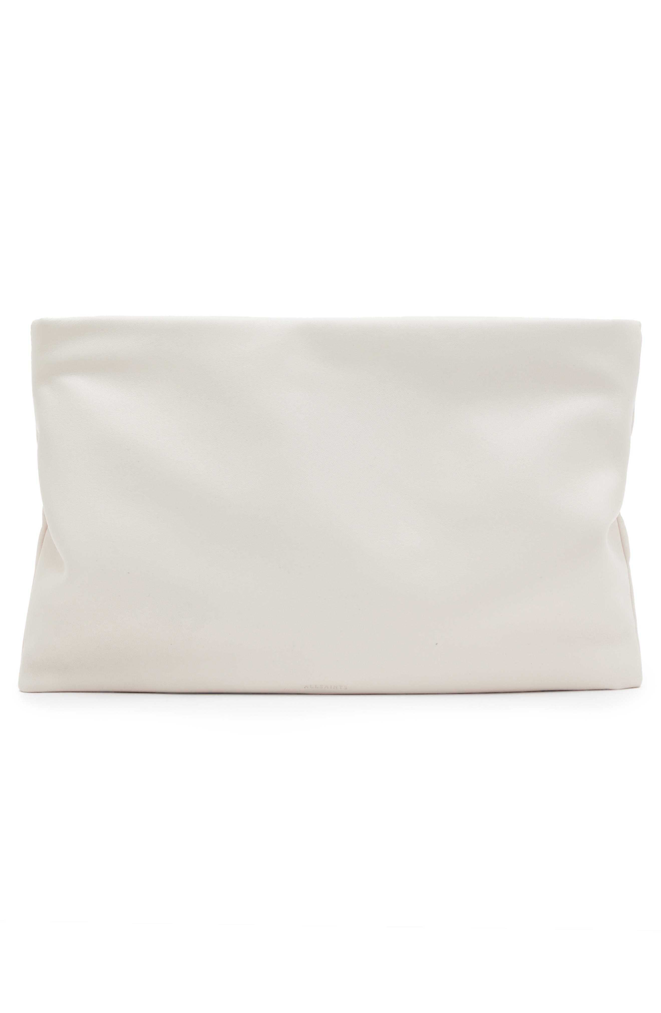AllSaints Bettina Leather Clutch, Alternate, color, 