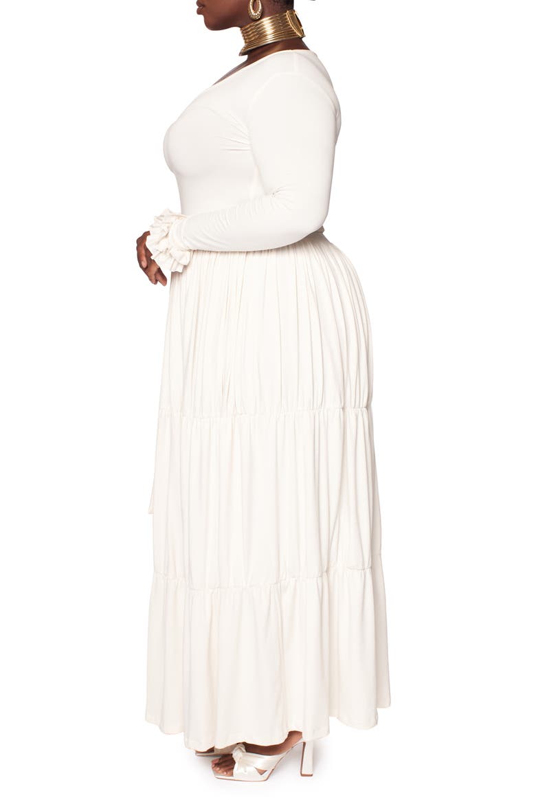 Blissful Long Sleeve Maxi Dress, Alternate, color, IVORY