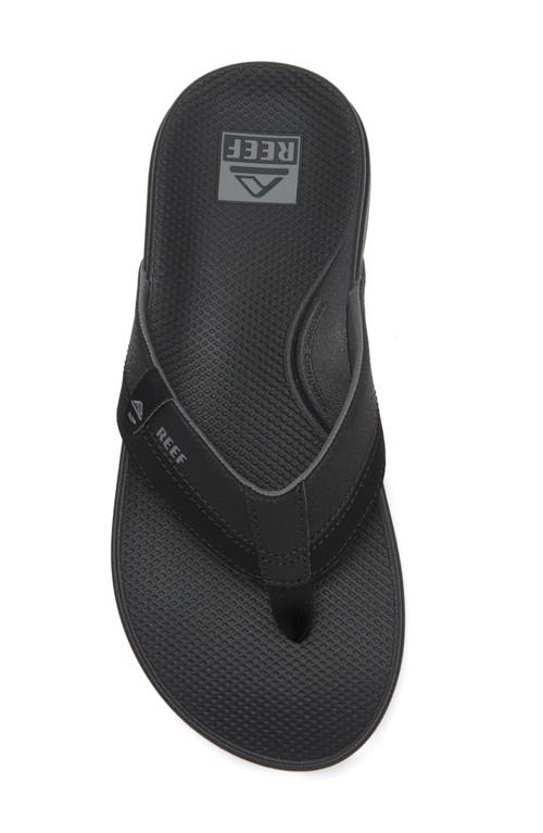 Reef Cushion Spring 2.0 Flip Flop In Black/grey/black