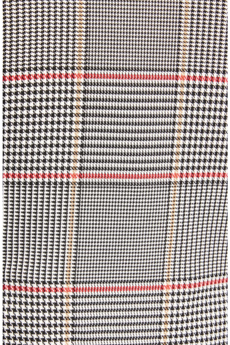 Peak Lapel Plaid Blazer, Alternate, color, RICH BLACK