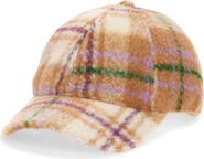 Treasure & Bond Brushed Plaid Baseball Cap