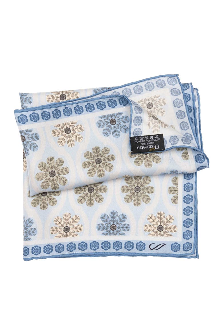 Gargano - Silk Pocket Square for Men, Alternate, color, Blue