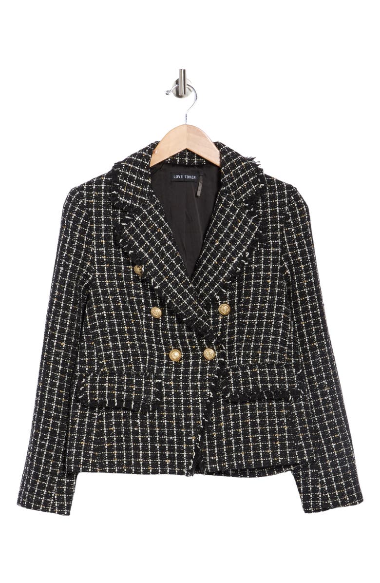 Love Token Angie Double Breasted Blazer, Alternate, color,