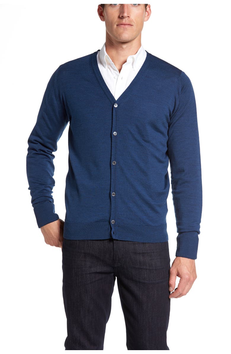 John Smedley 'Bryn' Easy Fit Wool Button Cardigan, Alternate, color,