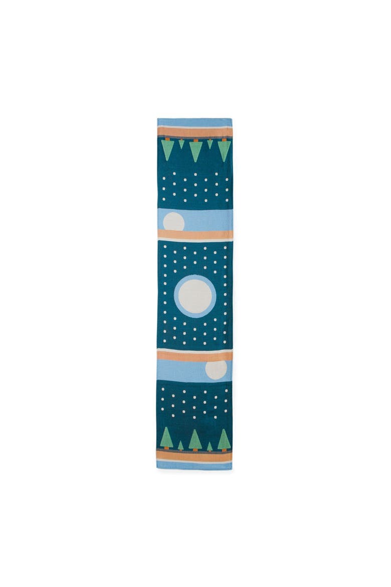 Winter Decorative Runner, Alternate, color, Blue