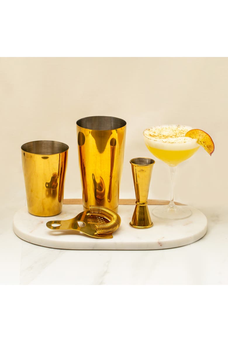 4-Piece Craft Bar Set, Gold, Alternate, color, Gold