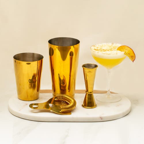 A Bar Above 4-piece Craft Bar Set, Gold In Gold