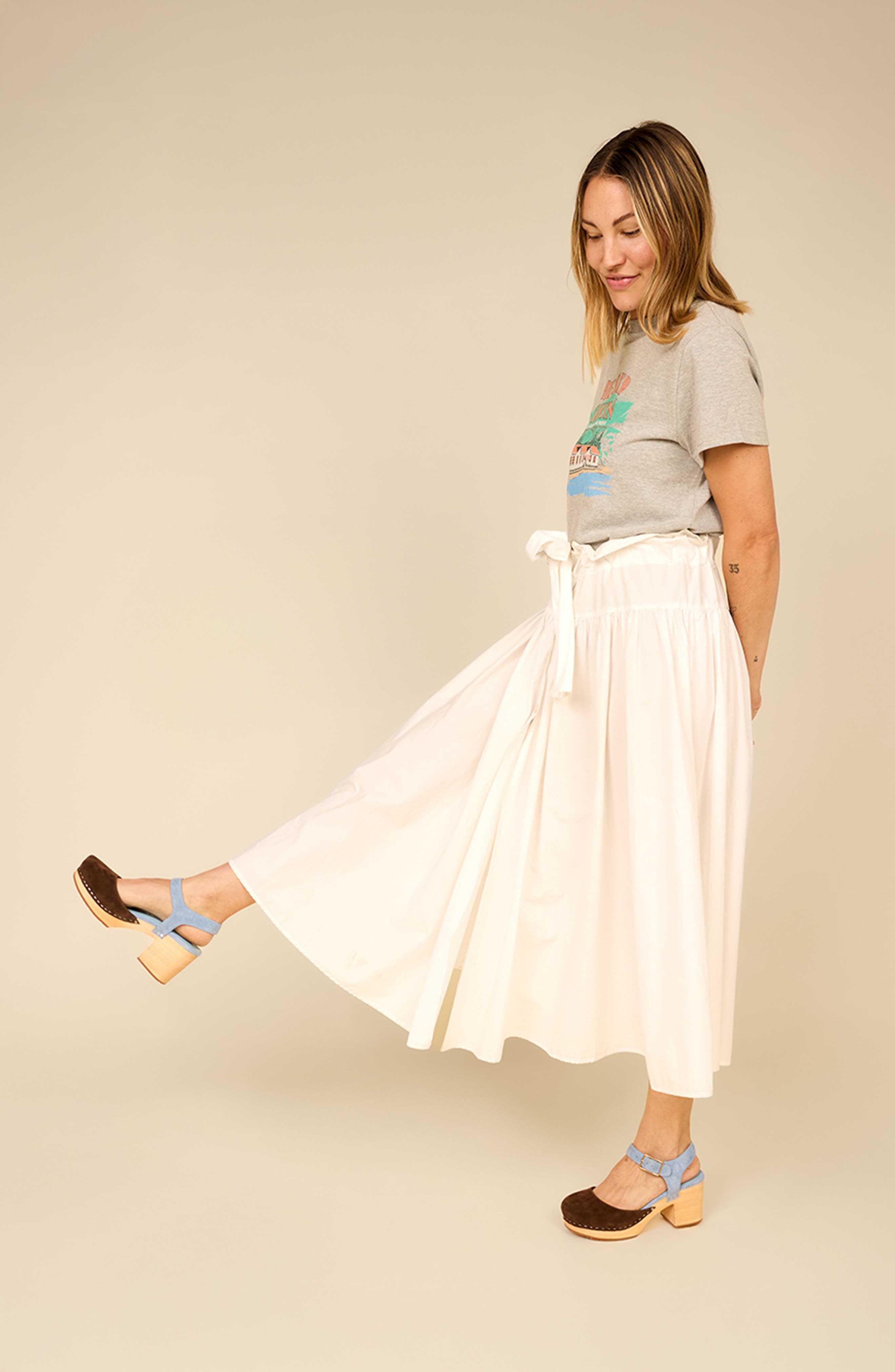 Charlotte Stone Maud Multicolor Ankle Strap Platform Clog, Alternate, color, Umber