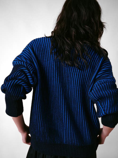 Cape Cove Aster Italian Merino Cardigan In Blue