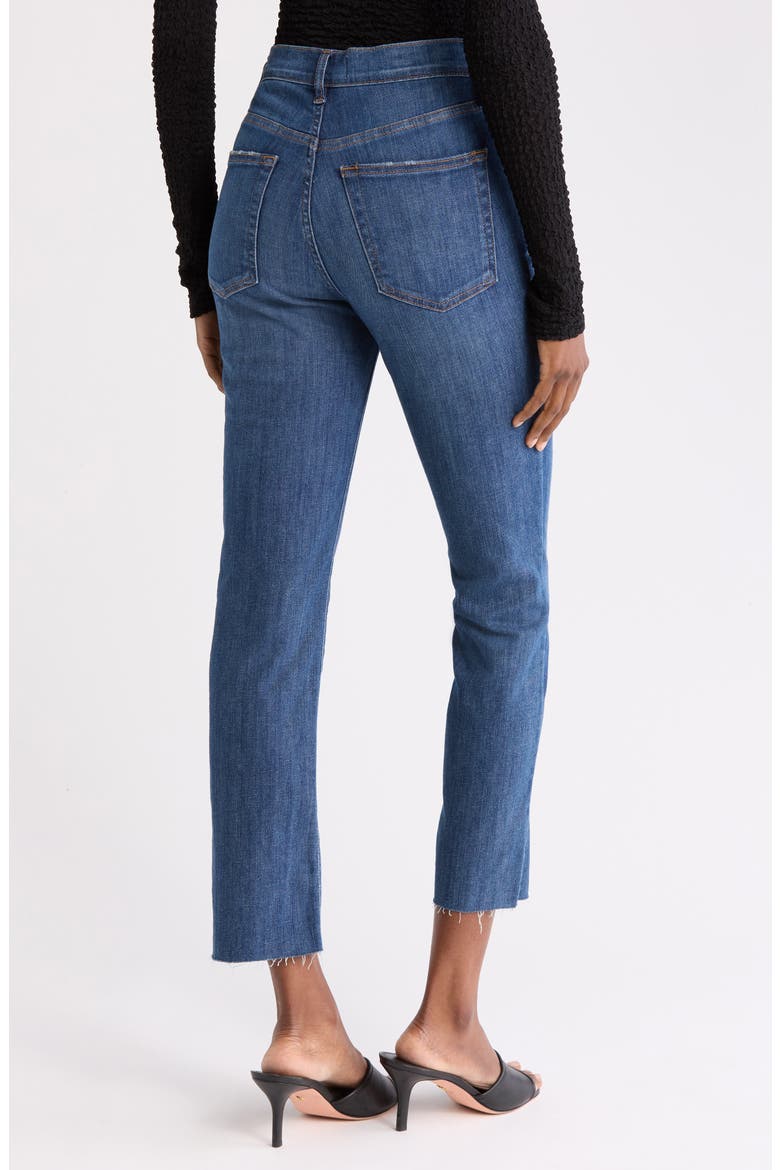 High Waist Crop Straight Leg Jeans, Alternate, color, ASPIRE RELEASED HEM