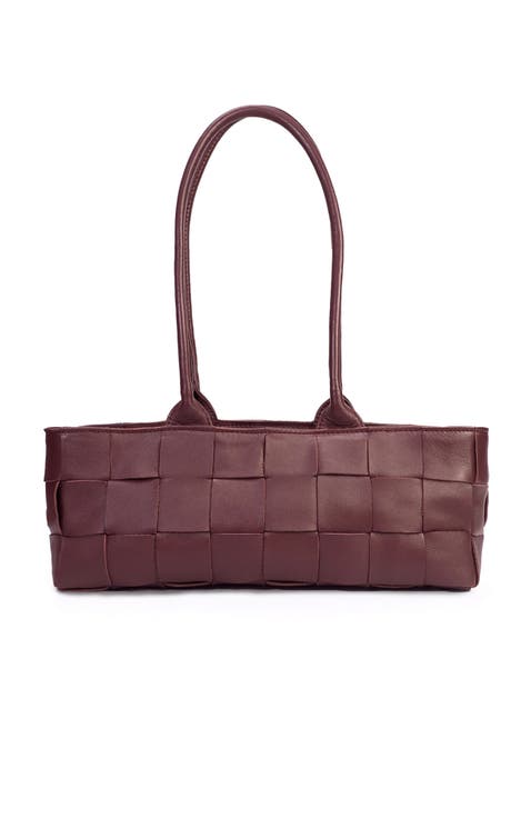 Woven Leather Shoulder Bag