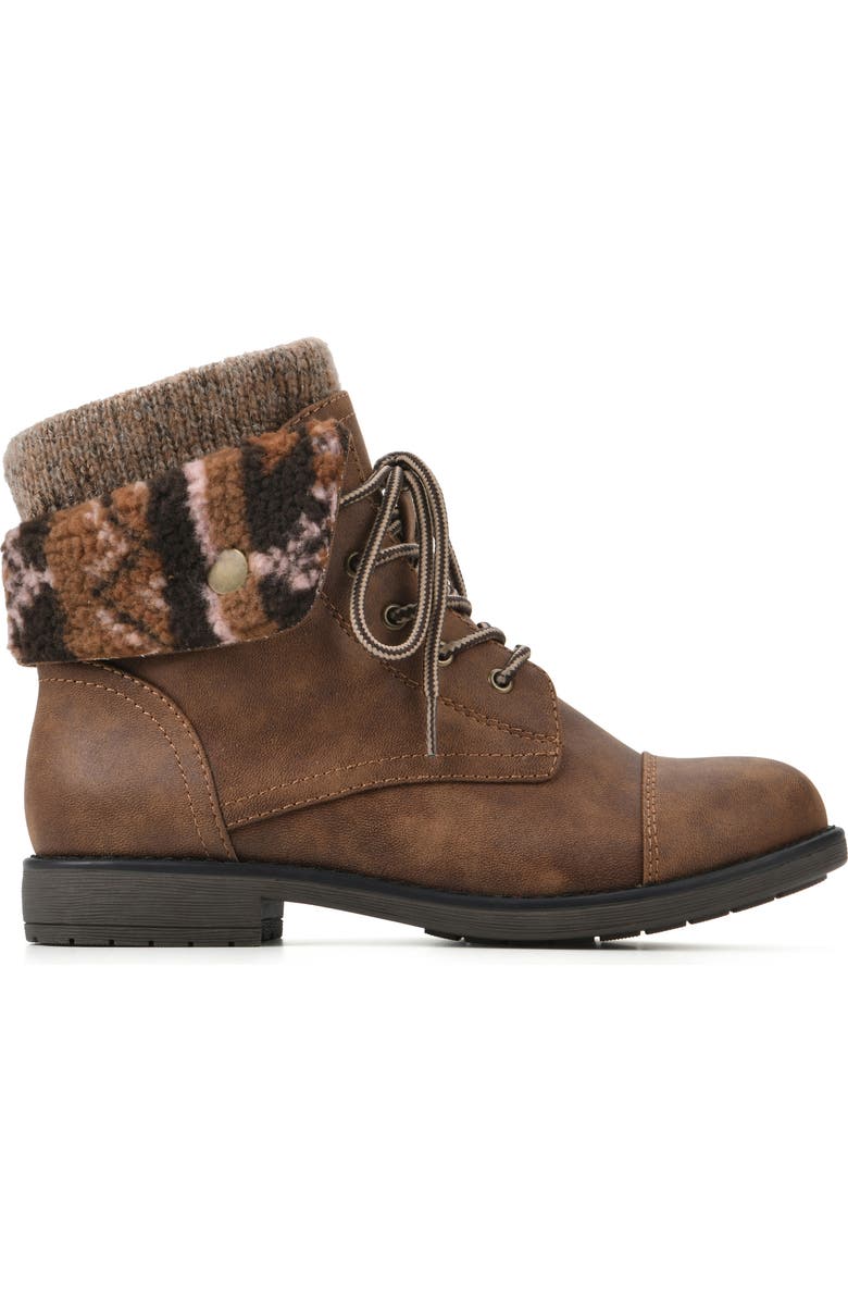 CLIFFS BY WHITE MOUNTAIN Duena Faux Shearling Trimmed Hiking Boot, Alternate, color,