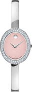 Movado Museum Oval Bangle Watch, 22mm x 26mm