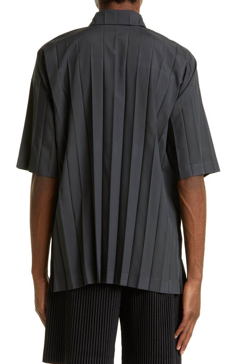Homme Plissé Issey Miyake Edge Pleated Lightweight Shirt, Alternate, color,