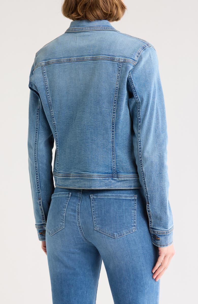 Caslon<sup>®</sup> Classic Denim Jacket, Alternate, color, Medium Classic Wash