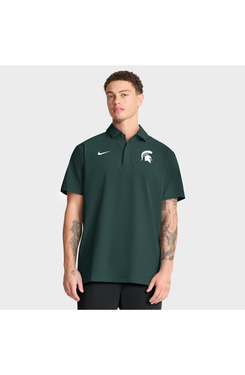 Nike Men's Nike Green Michigan State Spartans 2025 Coaches Sideline Polo, Main, color, Green