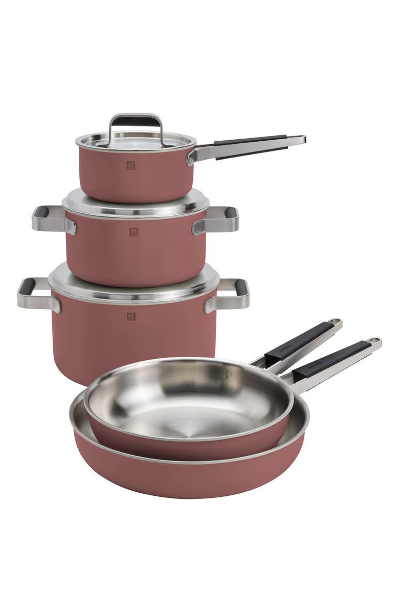 ZWILLING Pure 8-Piece Nonstick Stainless Steel Cookware Set, Alternate, color, Rose