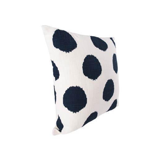 Carol & Frank Polka Dot Cotton Decorative Throw Pillow, 18" X 18" In Multi