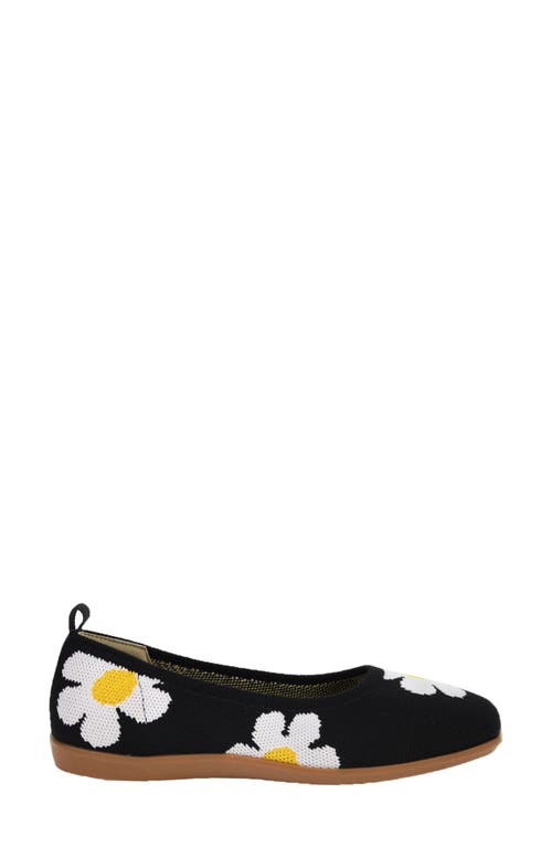 Cl By Laundry Begin Again Floral Knit Flat In Black Multi