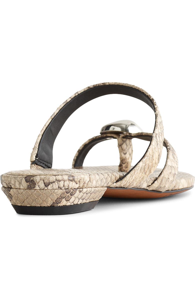 Madewell The Mila Organic Hardware Flip Flop, Alternate, color, Vintage Khaki Multi