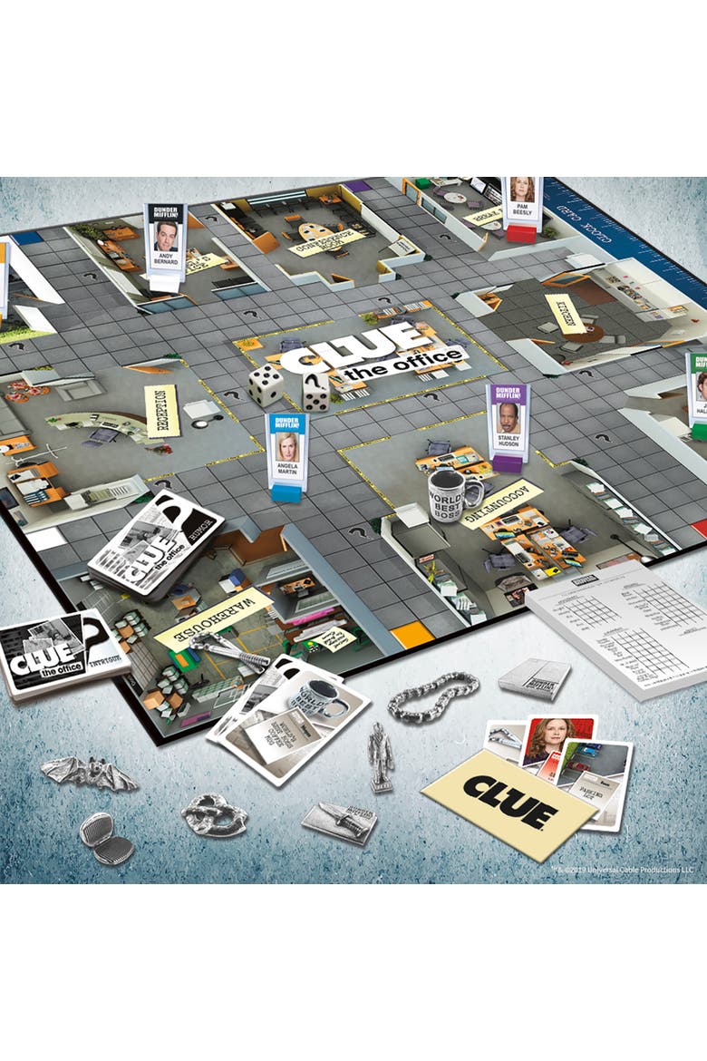 The Office Dunder Mifflin Mystery Board Game, Ages 9+, Alternate, color, Multicolored
