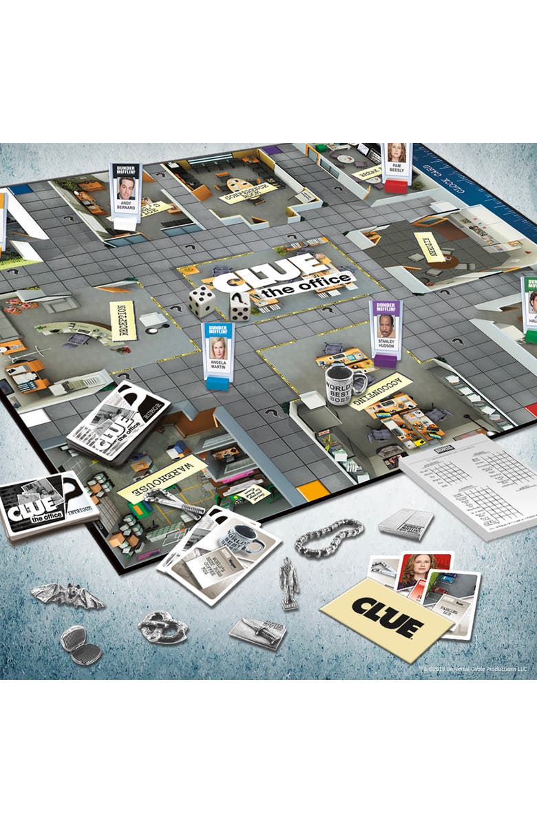 CLUE The Office Dunder Mifflin Mystery Board Game, Ages 9+, Alternate, color, Multicolored