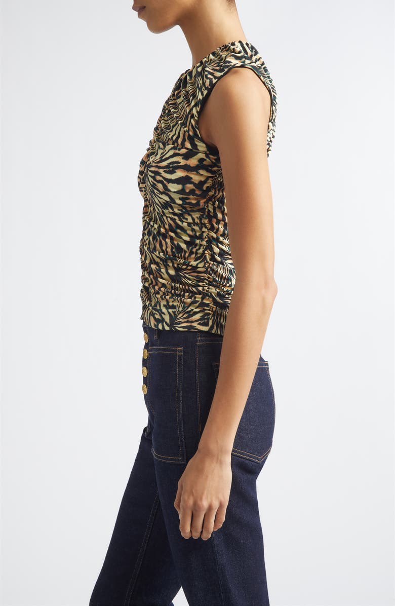 Ulla Johnson Annie Print Jersey Top, Alternate, color, Celestite