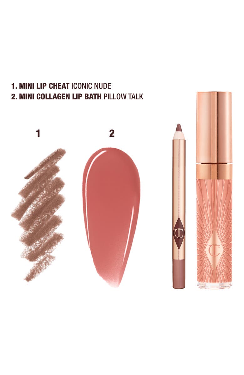 Charlotte Tilbury Glossy Lip Duo $28 Value, Alternate, color, Nude Pink