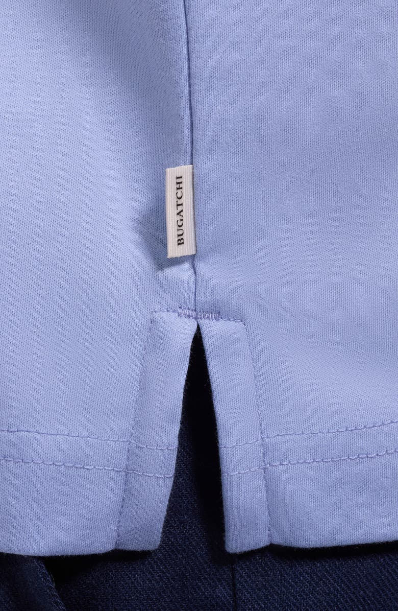 Bugatchi Pima Cotton Johnny Collar Polo, Alternate, color, Air Blue