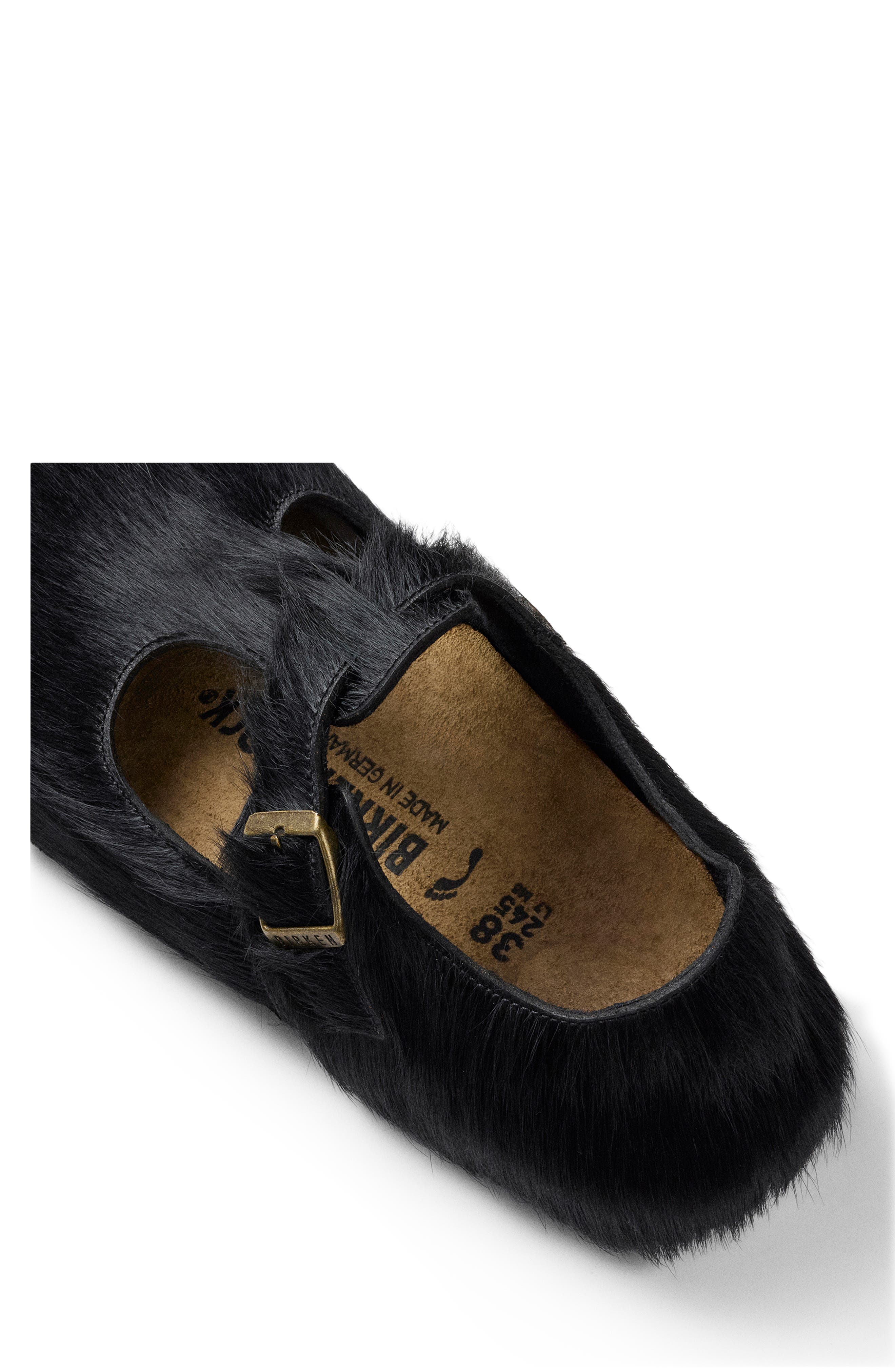 1774 BIRKENSTOCK x Song for the Mute Paris the Rebel Genuine Calf Hair Mary Jane Clog, Alternate, color, Black