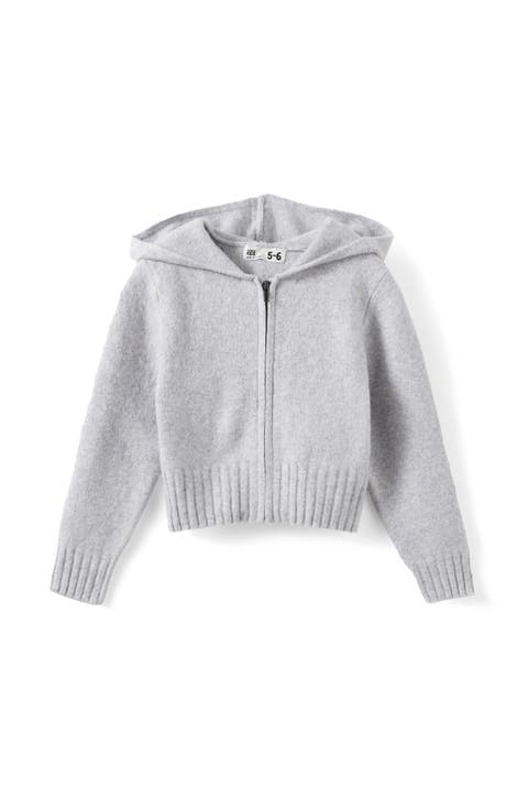 Kid's Knitted Zip Through Hoodie