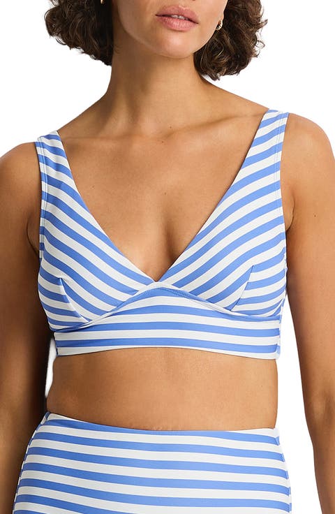 Longline Tie Back Bikini Top